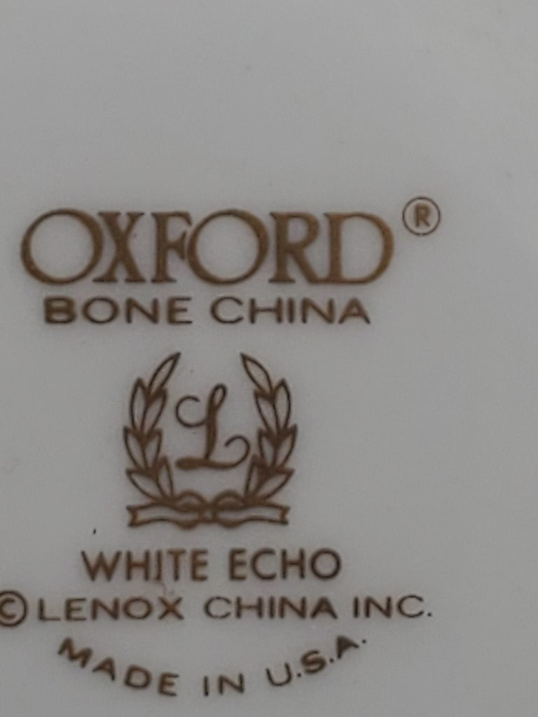 Set of 6 Oxford White Echo Bread & Butter Plates LK
