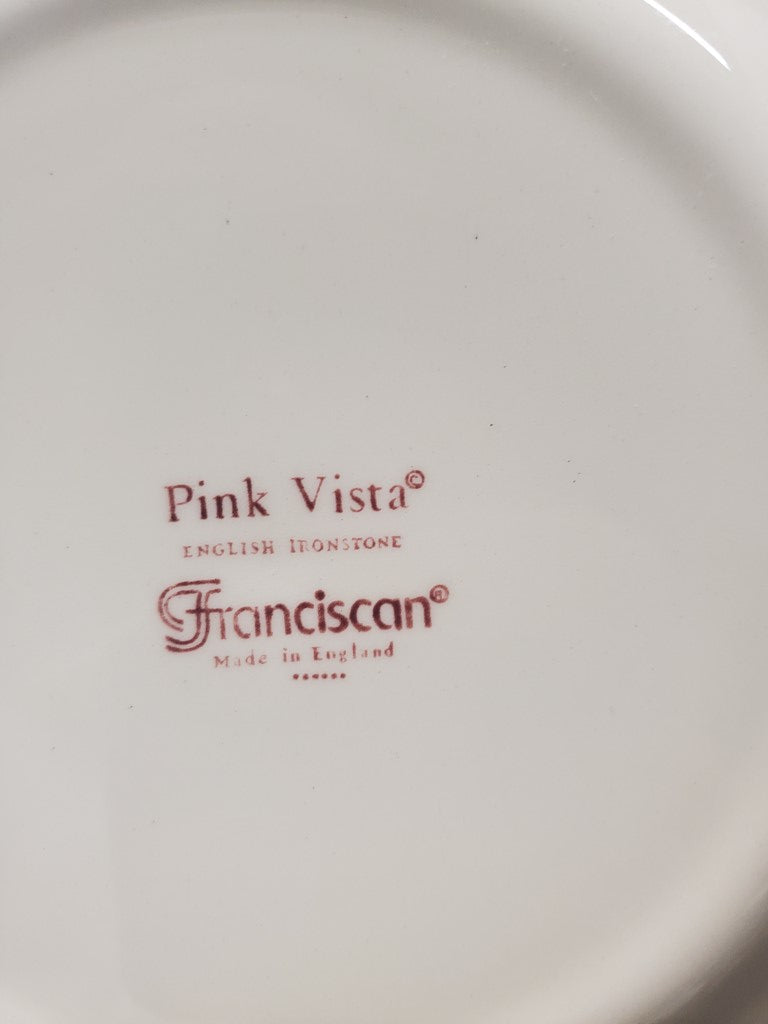 Set of 4 Franciscan Pink Vista Salad Plates LK
