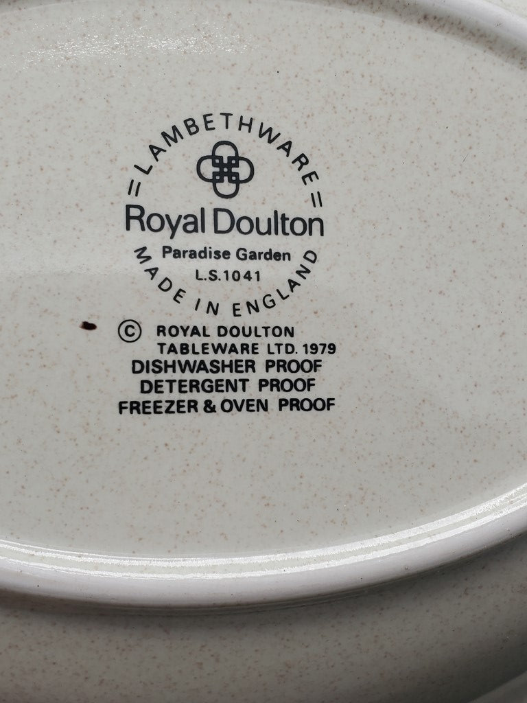Royal Doulton Paradise Garden 10" Oval Vegetable Bowl LK