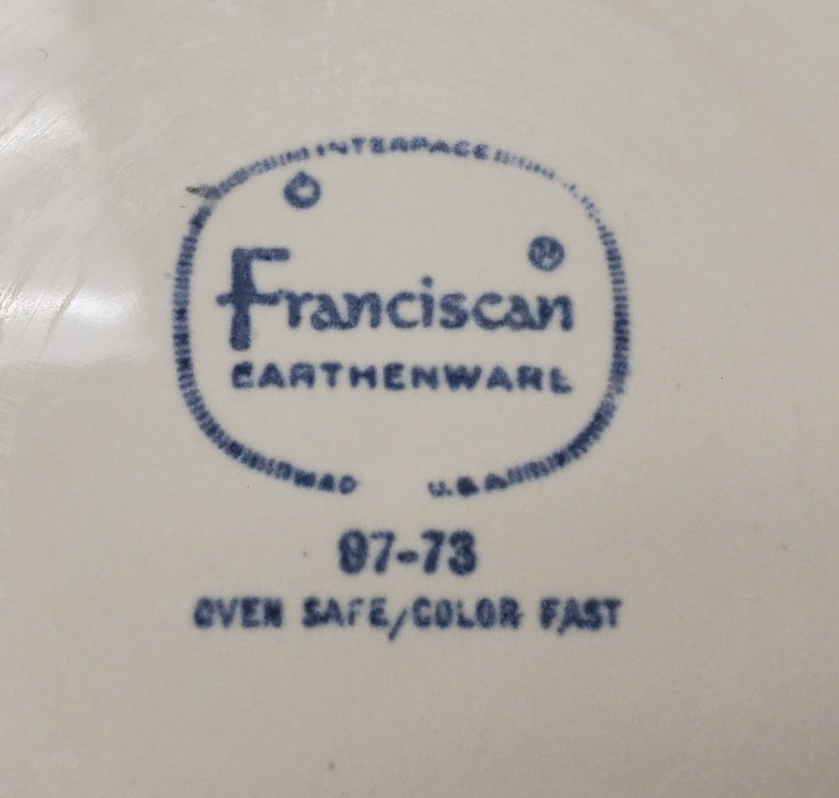 Set of 5 Franciscan Floral (USA Rim Shape) Dinner Plates