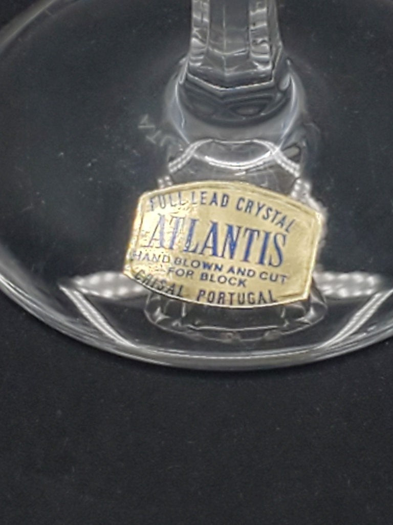 Set of 3 Atlantis Castelo (Cut) Wine Glasss LK