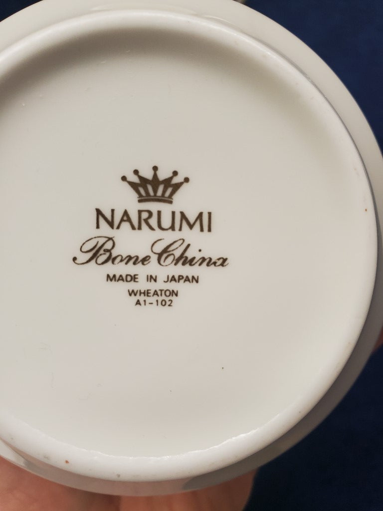 Narumi Wheaton Creamer & Sugar Bowl with Lid
