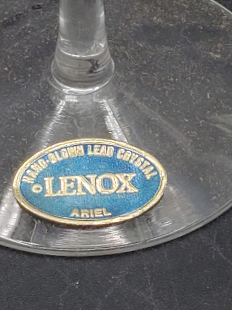 Set of 6 Lenox Ariel Water Goblets LK