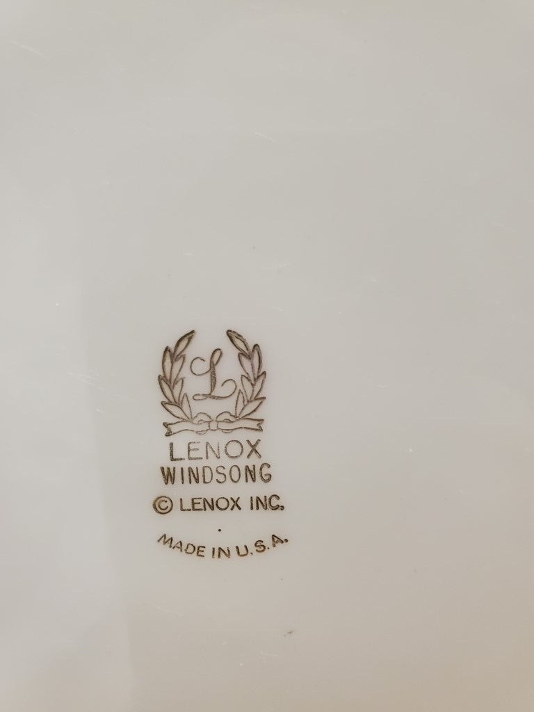 Set of 7 Lenox Windsong Dinner Plates LK