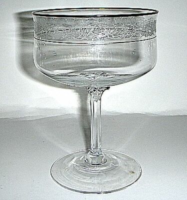 Set of 4 Lenox Moonspun Platinum Champagnes/Sherbets