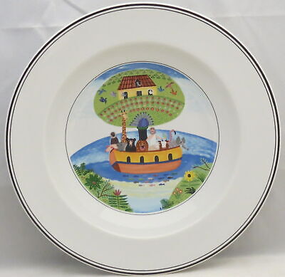 Set of 2 Villeroy & Boch Design Naif Rim Soup Bowls (NOAH'S ARK)