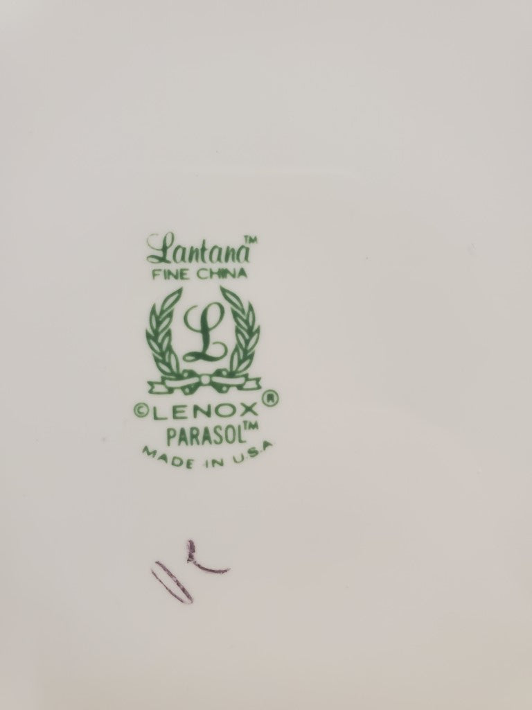 Set of 2 Lenox Parasol Dinner Plates LK