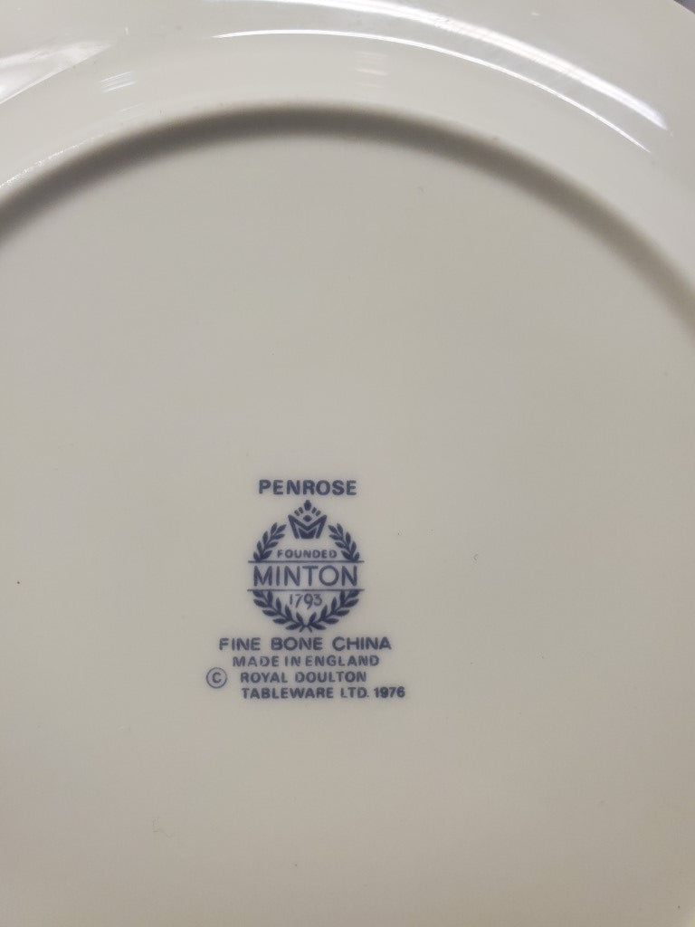 Set of 7 Minton Penrose Bread & Butter Plates LK
