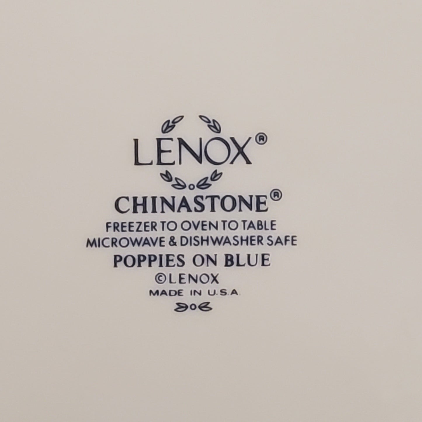 Lenox Poppies on Blue 8" Round Vegetable Bowl