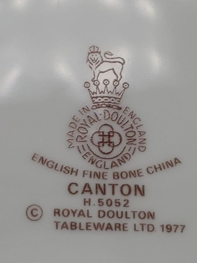 Set of 6 Royal Doulton Canton Dinner Plates LK
