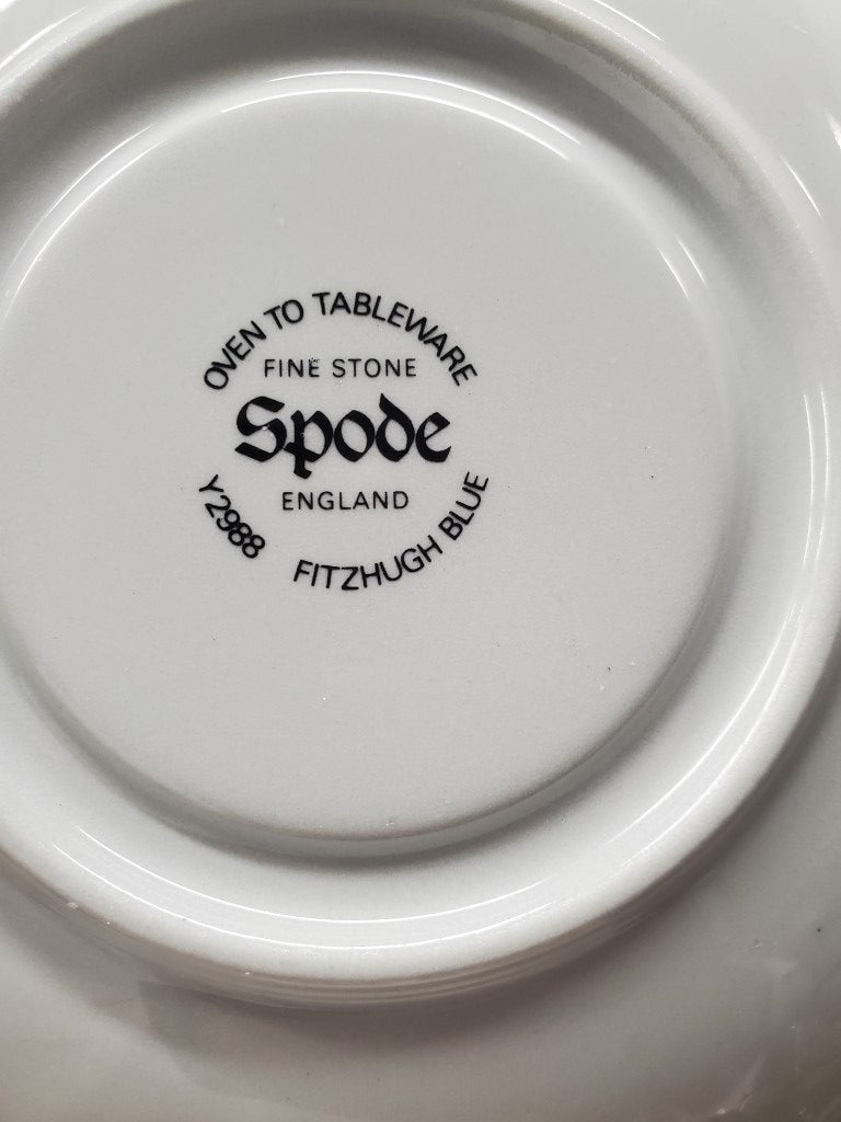 Set of 4 Spode Fitzhugh Blue Cup & Saucer Sets LK
