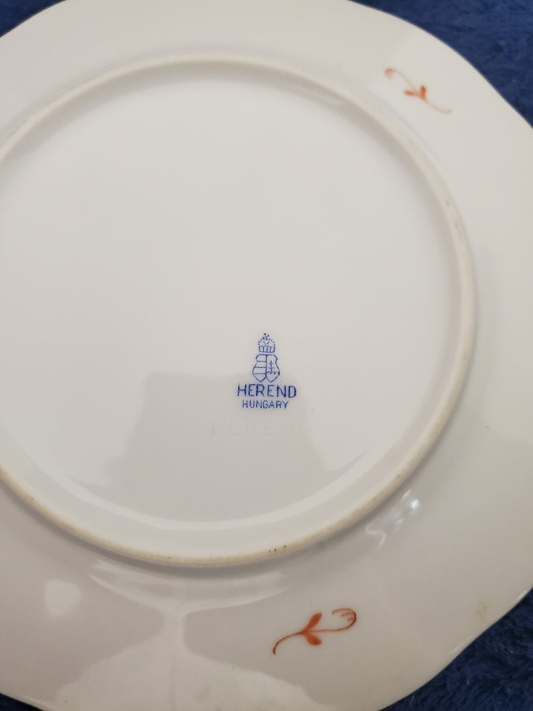 Herend Chinese Bouquet Rust Bread & Butter Plate (516)