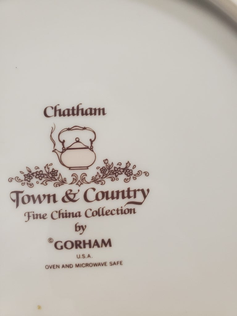 Set of 2 Gorham Chatham Dinner Plates LK