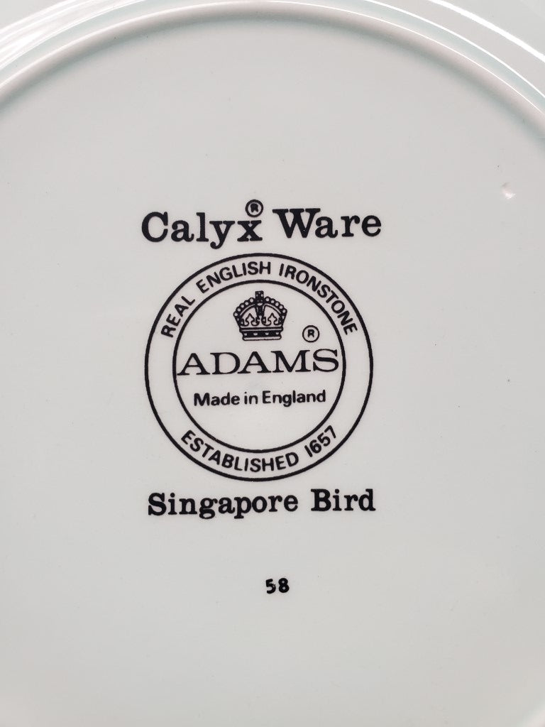 Adams Singapore Bird Salad Plate