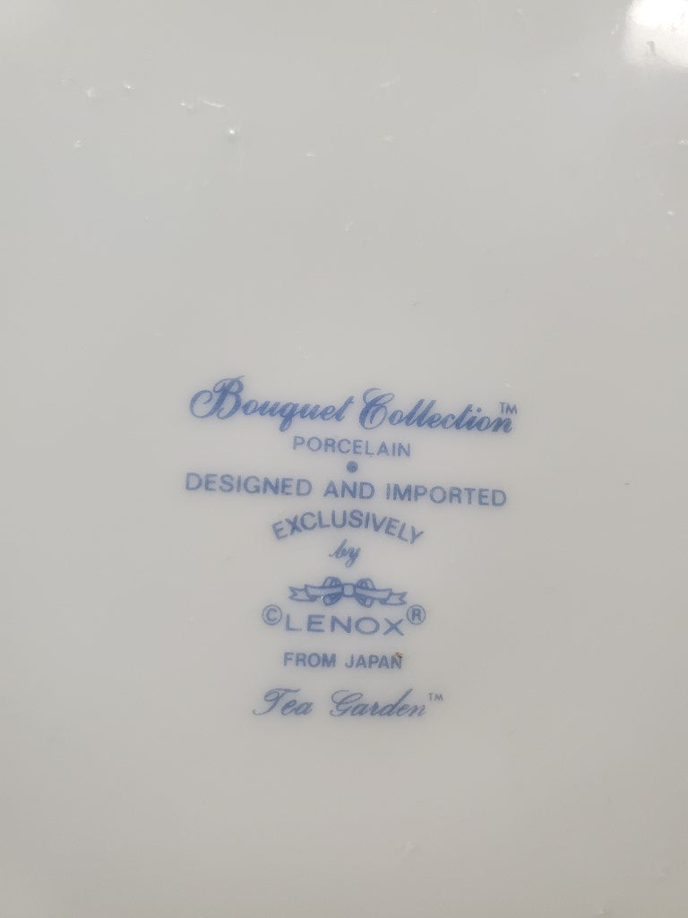 Set of 4 Lenox Tea Garden Dinner Plates LK