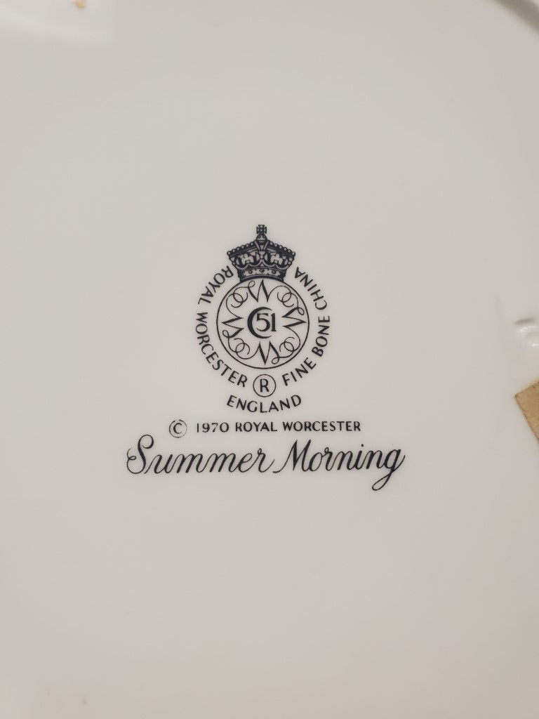 Royal Worcester Summer Morning Dinner Plate LK
