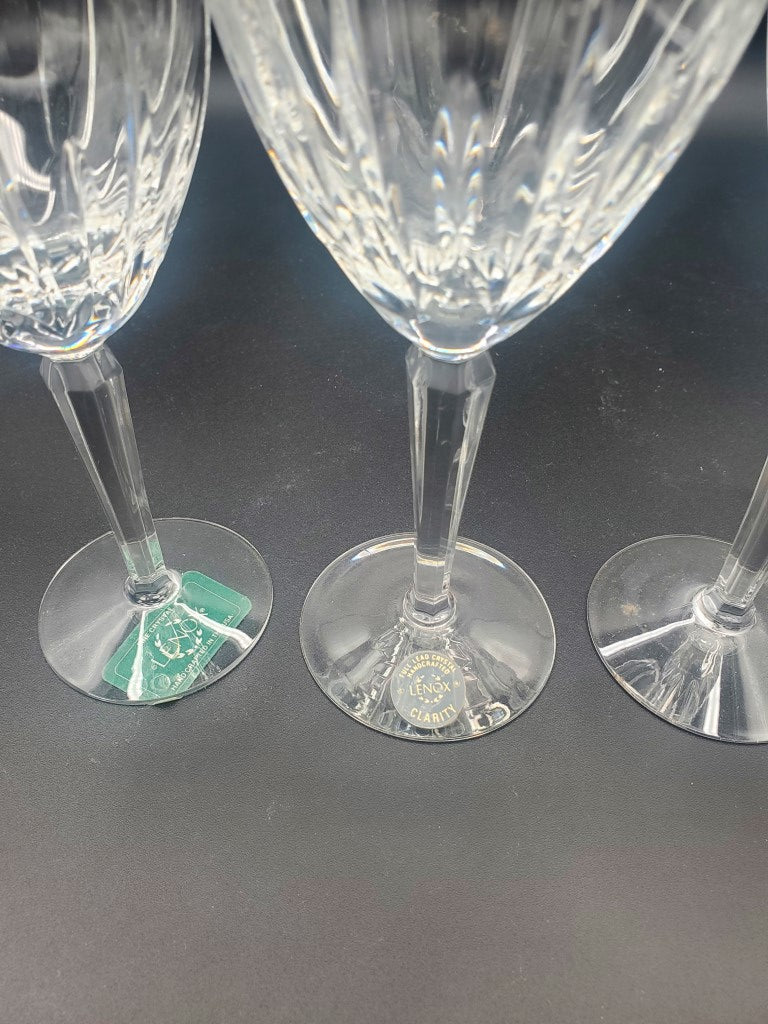 Lenox Crystal Clarity Plain 3 Piece Lot LK