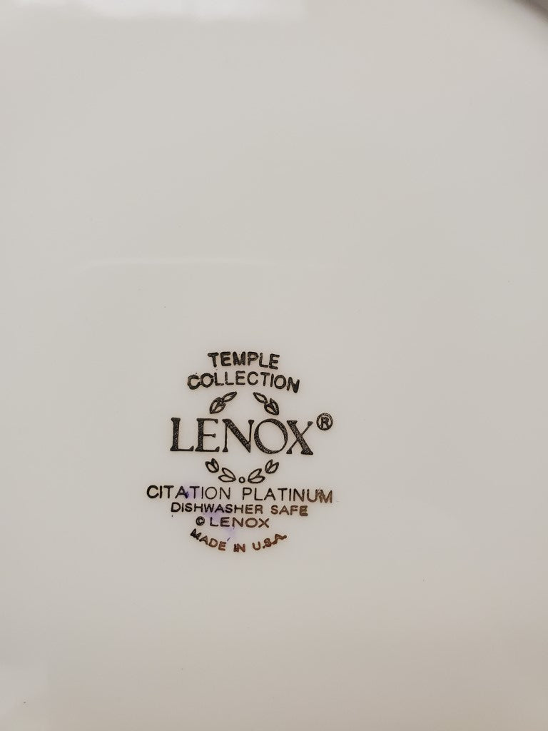 Set of 4 Lenox Citation Platinum Salad Plates