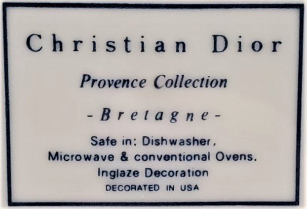 Set of 3 Christian Dior Bretagne Dinner Plates LK