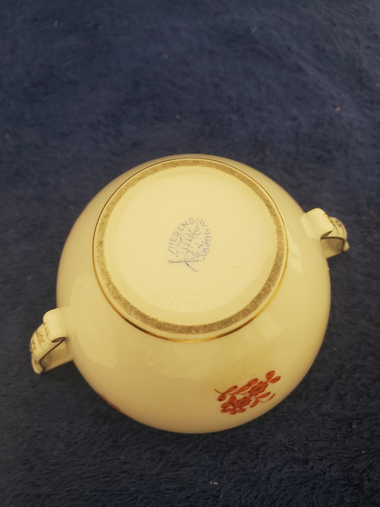 Herend Chinese Bouquet Rust Sugar Bowl (No Lid) (665)