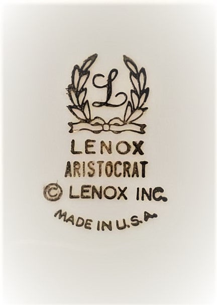 Set of 3 Lenox Aristocrat Dinner Plates