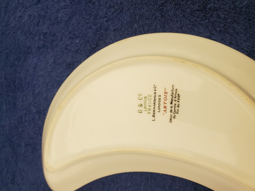 Bernardaud Artois Vert Crescent Dish