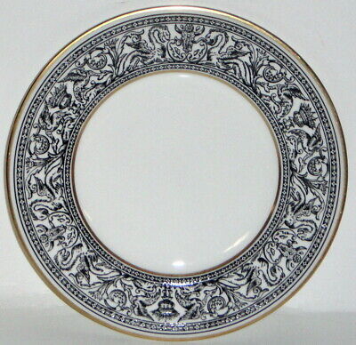 Set of 2 Wedgwood Florentine-Black (Black Dragons) Salad Plates (Imperfect)
