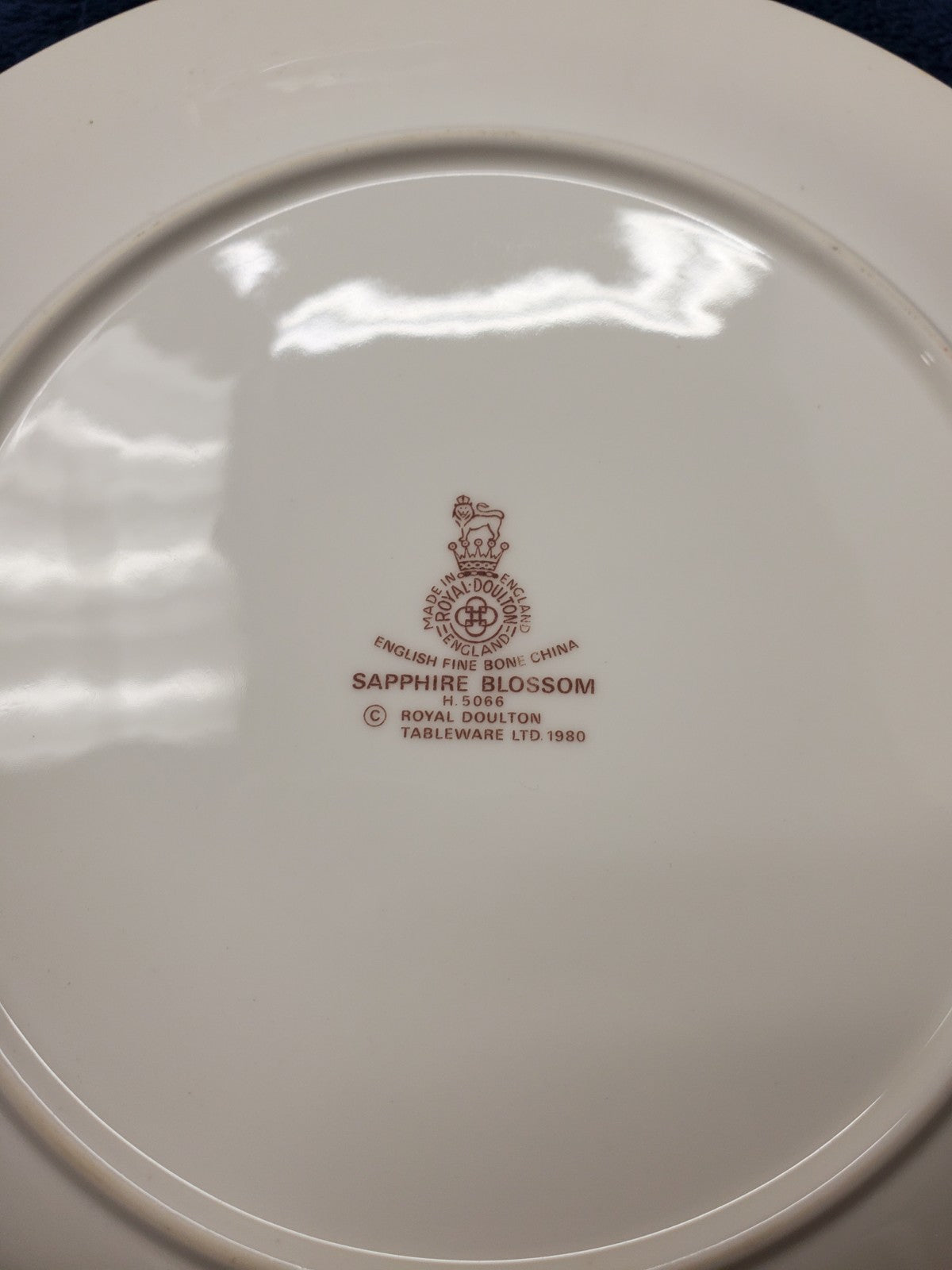 Royal Doulton Sapphire Blossom Rim Soup Bowl LK