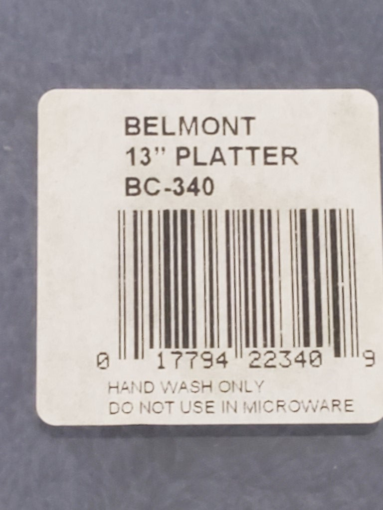 Set of 8 Ten Strawberry Street Belmont Clear 13" Round Platter/Chargers