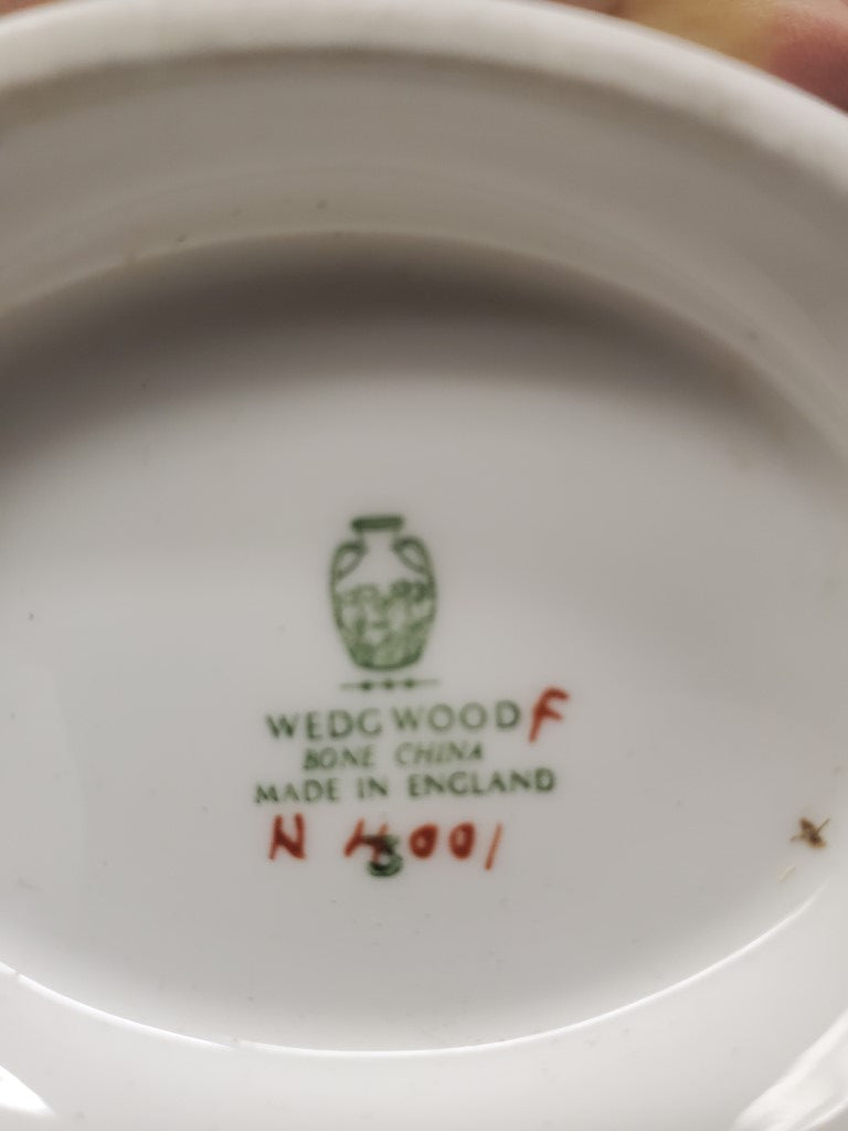 Wedgwood Whitehall White Gravy Boat & Underplate LK