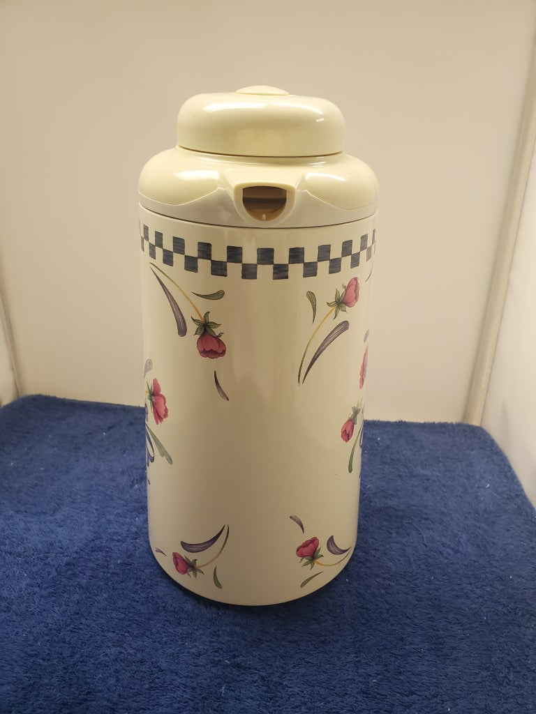 Lenox Poppies On Blue Thermos/Carafe