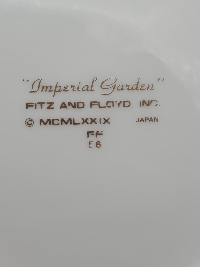 Set of 4 Fitz & Floyd Imperial Garden Salad Plates LK