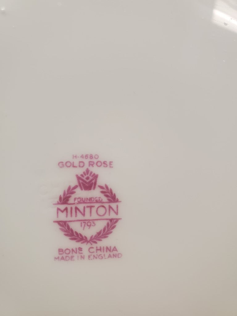 Minton Gold Rose Oval Serving Platter LK