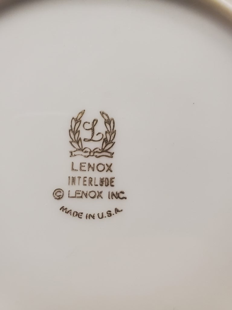 Set of 6 Lenox Interlude Dinner Plates LK