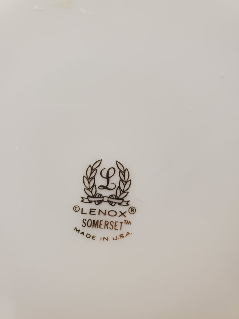 Set of 5 Lenox Somerset Dinner Plates LK
