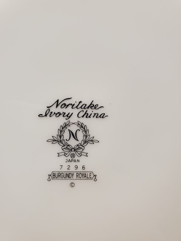Noritake Burgundy Royale Charger LK