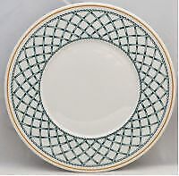 Set of 2 Villeroy & Boch Basket Saucers for Flat Cream Soup Bowls