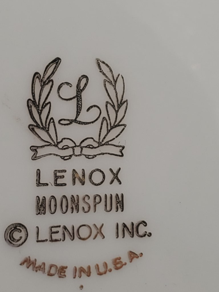Set of 7 Lenox Moonspun Bread & Butter Plates LK