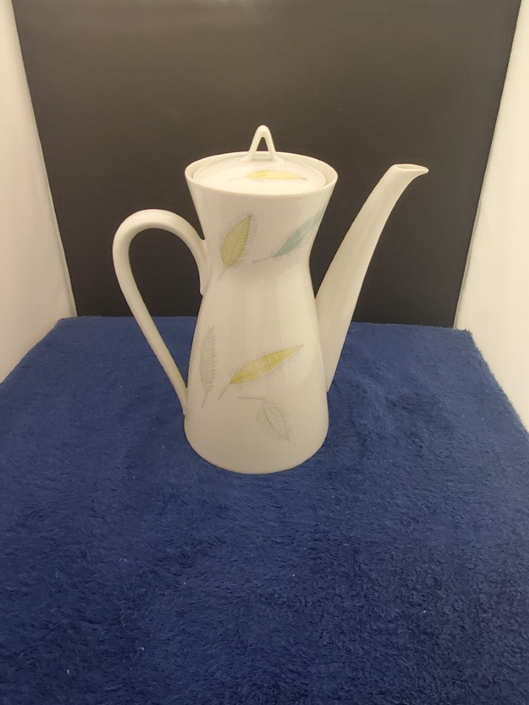 8" Rosenthal Bunte Blatter Coffee Pot & Lid