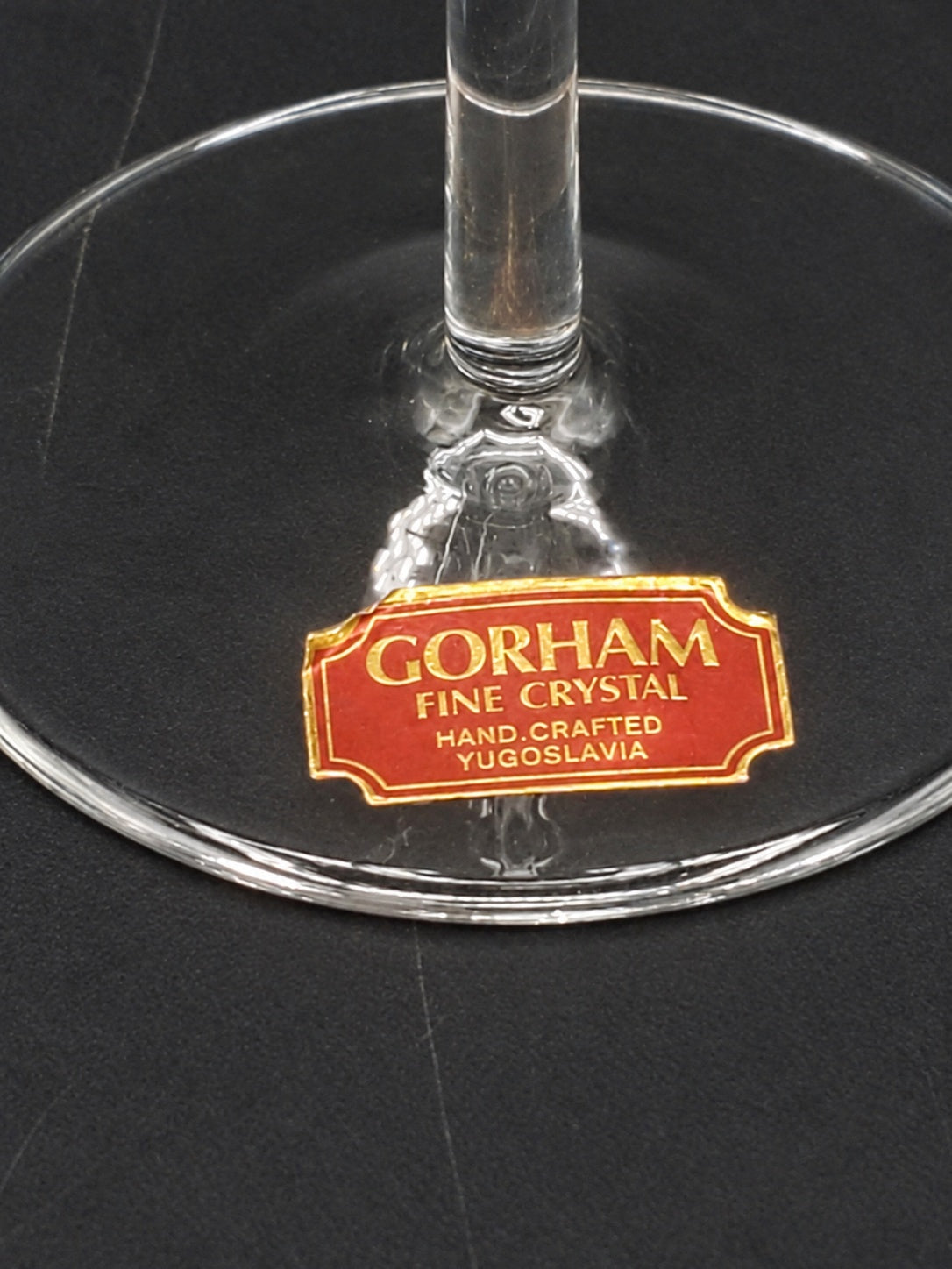 Set of 2 Gorham Laurin Plain Wine Glasss LK