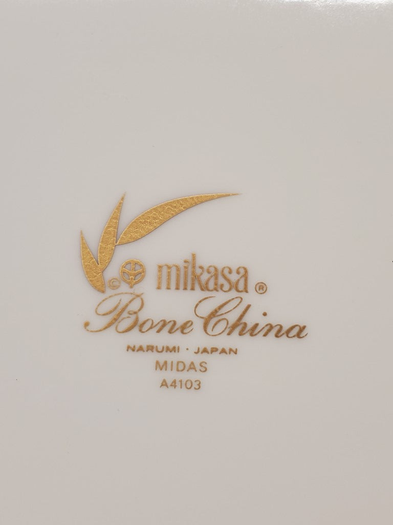 Set of 4 Mikasa Midas Dinner Plates LK