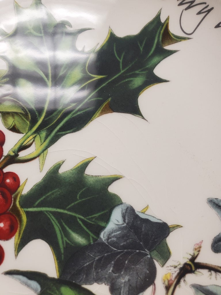 Set of 6 Portmeirion The Holly & The Ivy Dinner Plates (Imperfect)