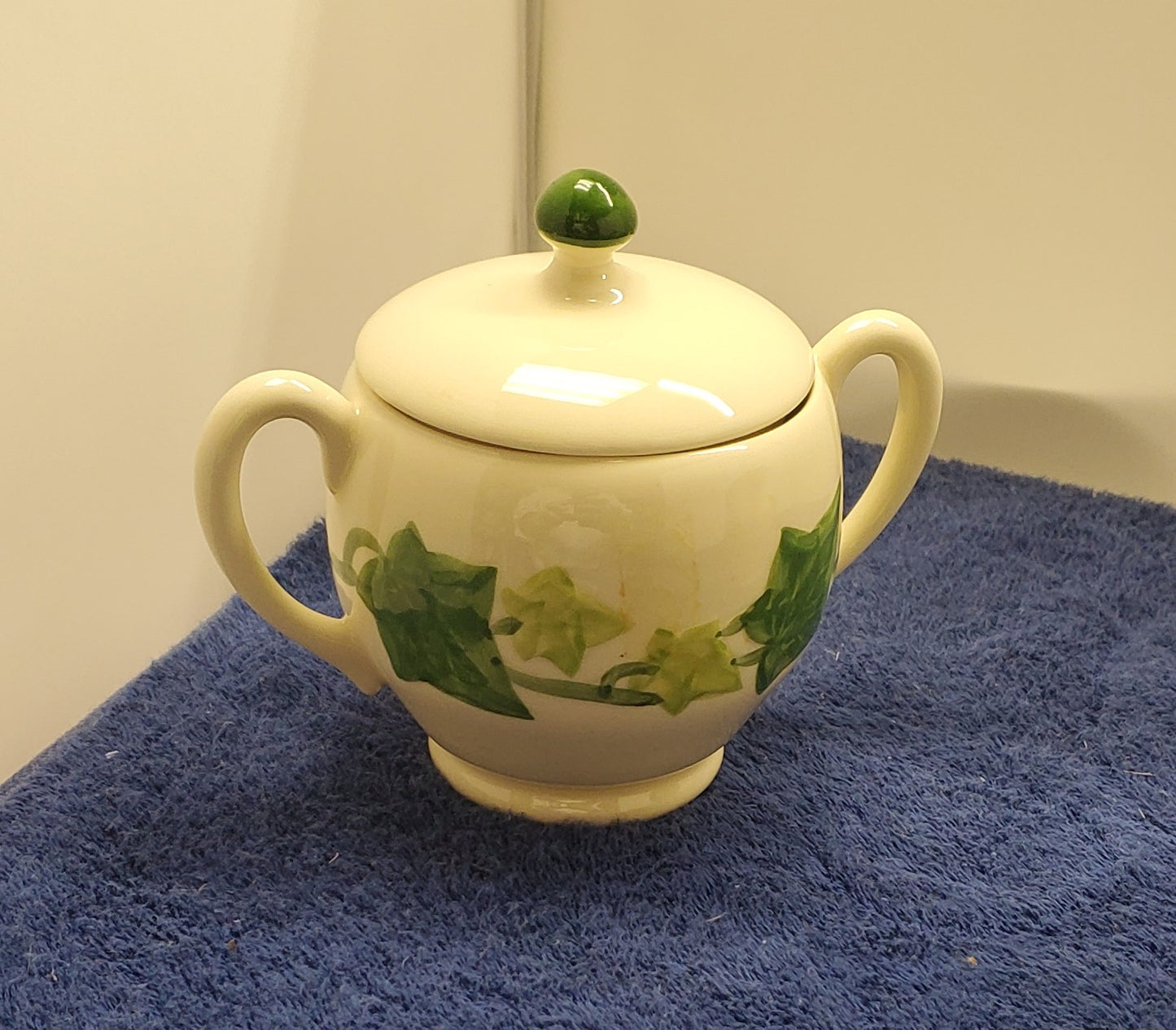 Franciscan Ivy Creamer & Sugar Bowl with Lid LK