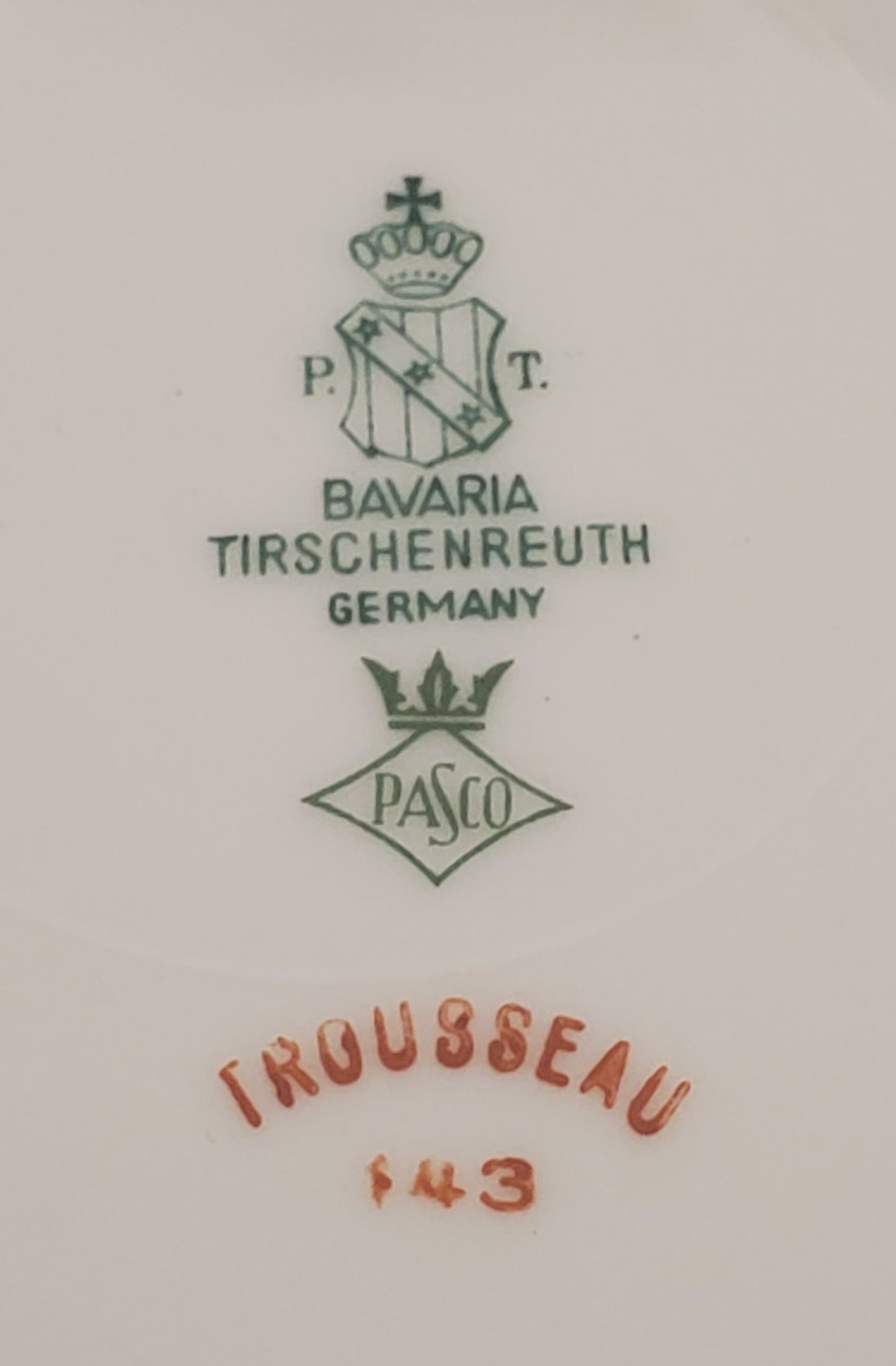 Set of 5 Tirschenreuth Trousseau Salad Plates