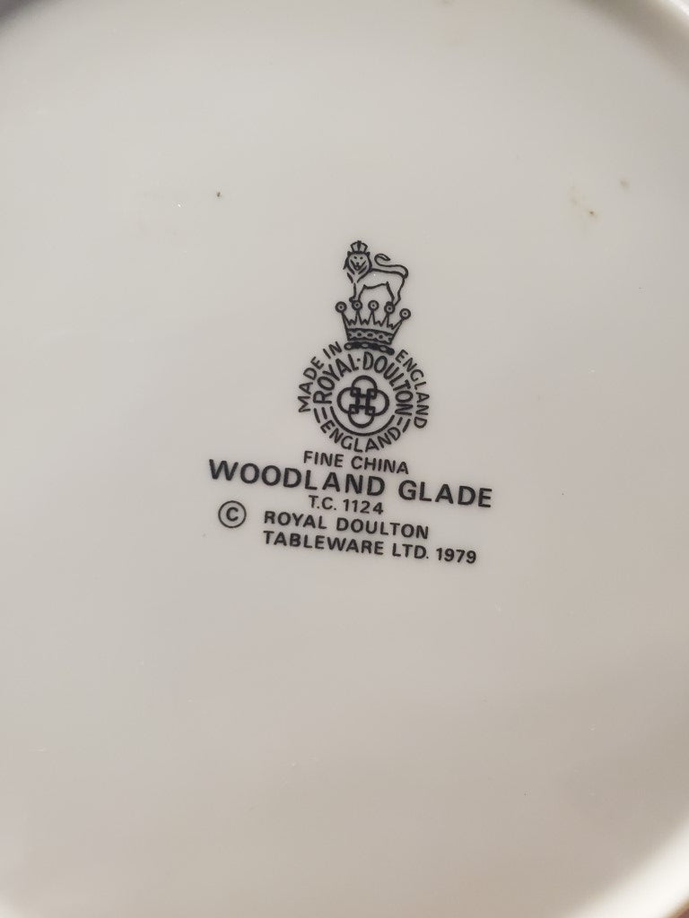 Set of 4 Royal Doulton Woodland Glade Bread & Butter Plates LK