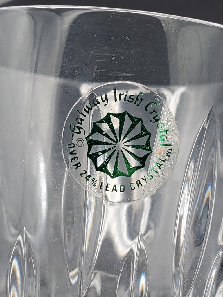 Set of 8 Galway Clifden Wine Glasss LK