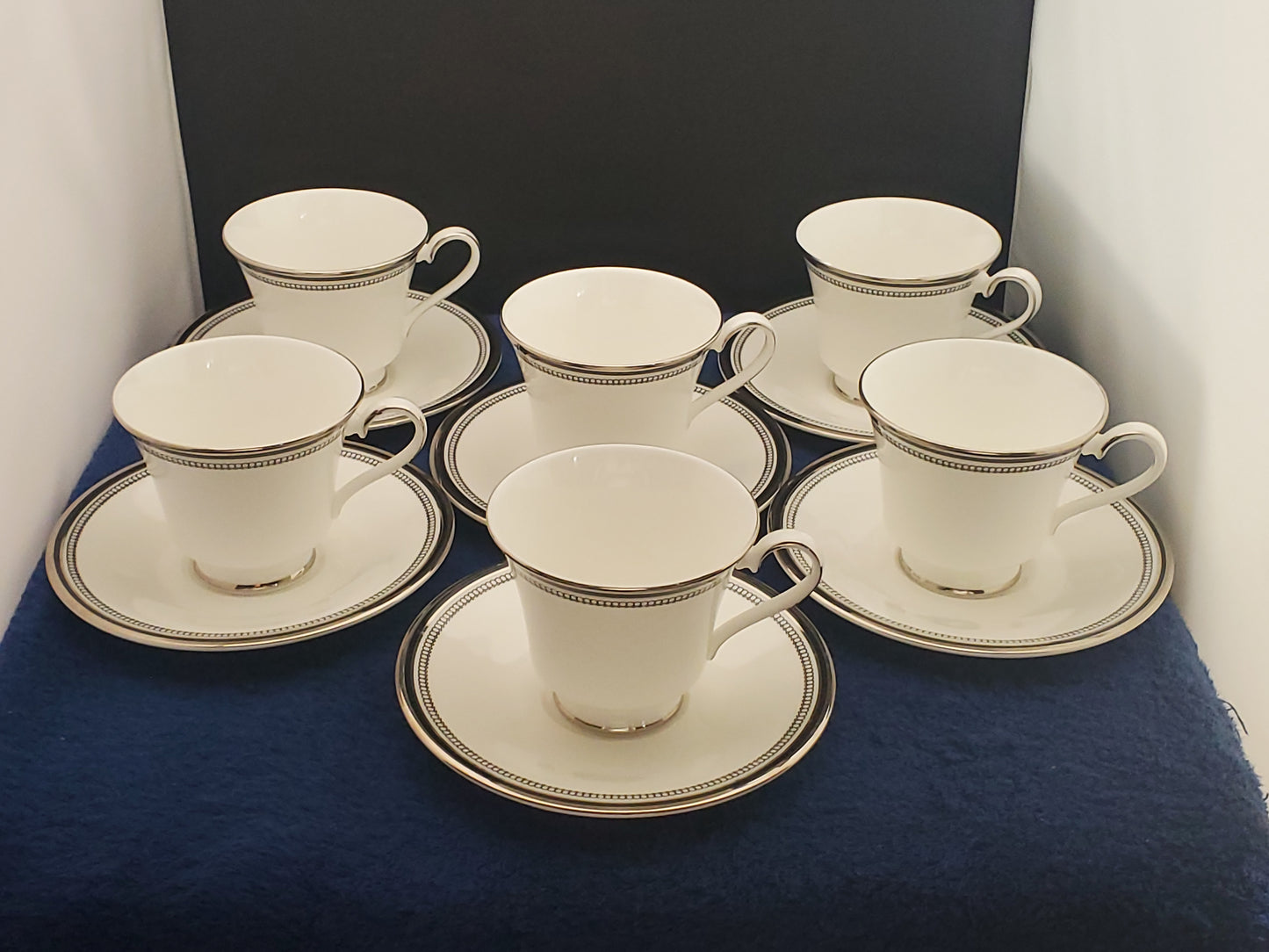 Set of 6 Royal Doulton Sarabande Cup & Saucer Sets