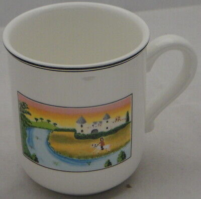 Set of 2 Villeroy & Boch Design Naif Mugs (Man on Horse)