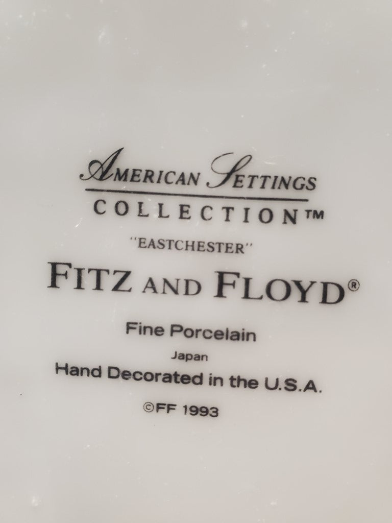 Set of 4 Fitz & Floyd Eastchester Salad Plates LK