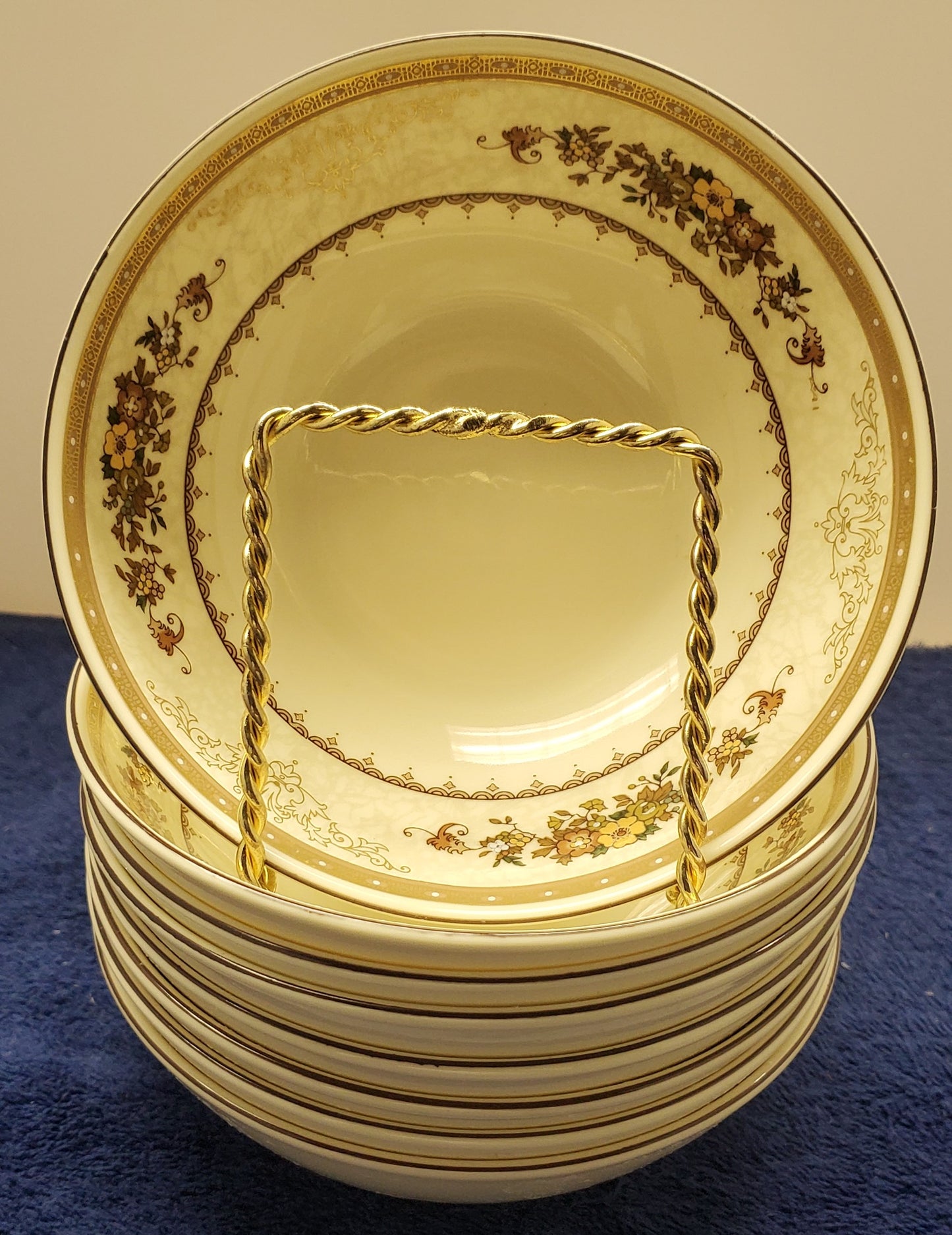 Set of 8 Minton Roxburgh Fruit Bowls